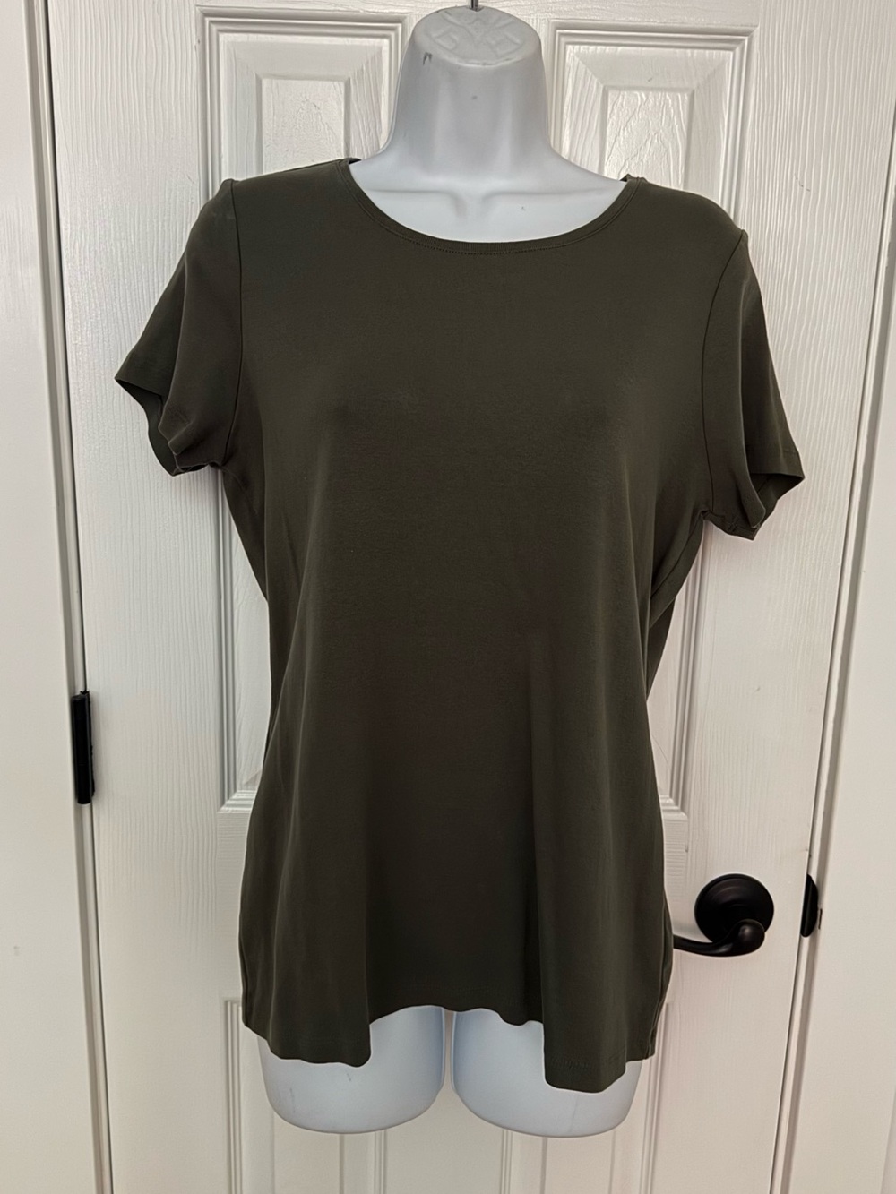 St. John's Bay Olive Short Sleeve Crewneck Tee